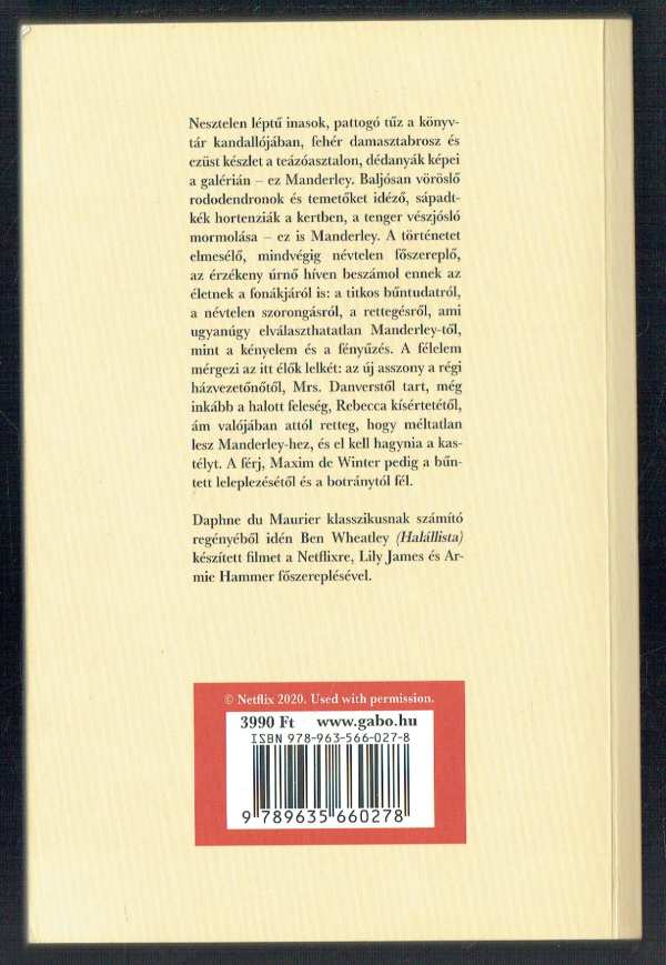 A Manderley-ház asszonya Daphen du Maurier